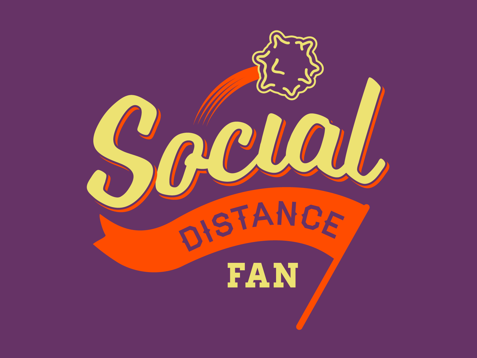 Social Distance Fan Logo