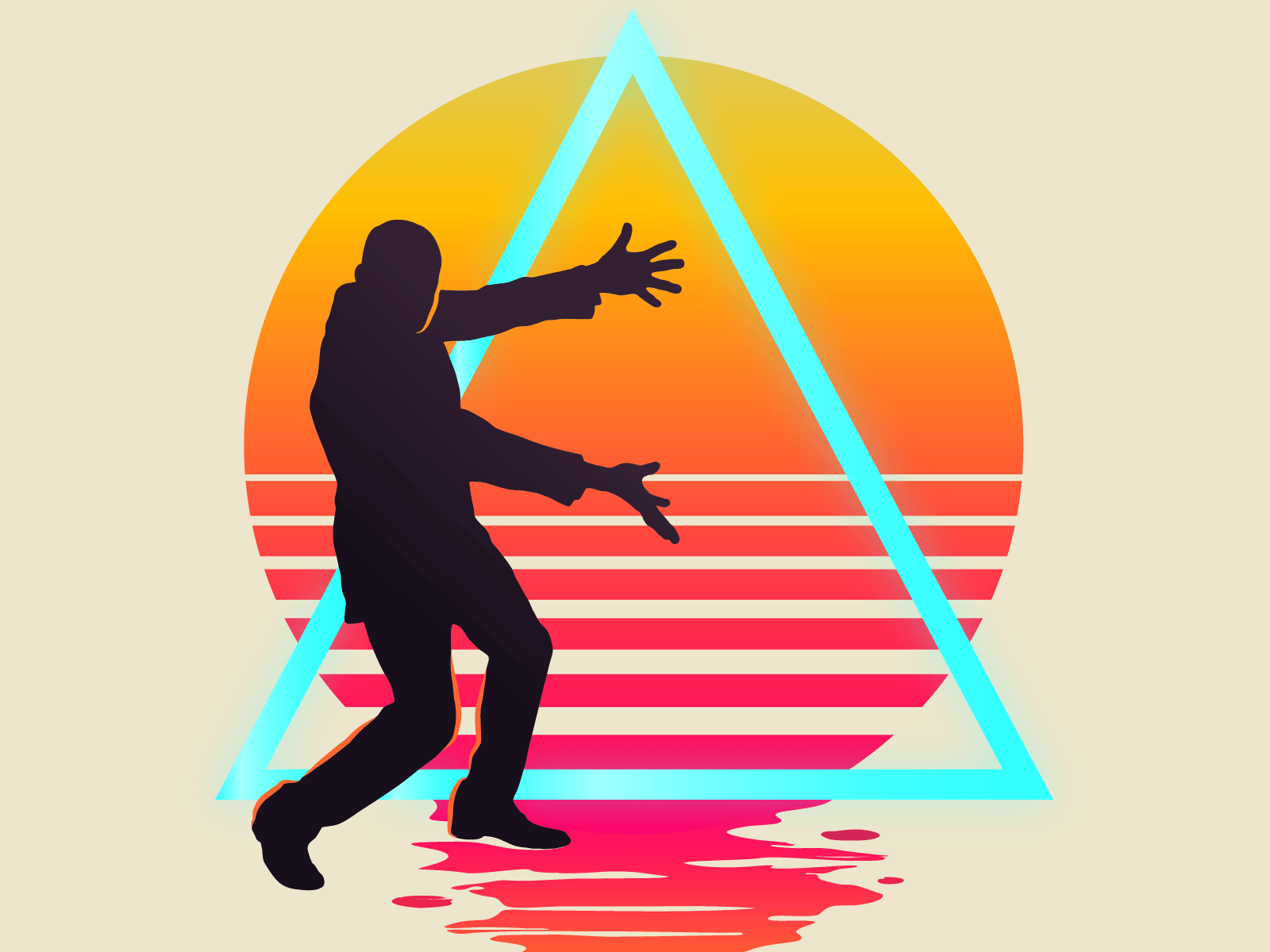 Retro Sunset Meme Other-Art